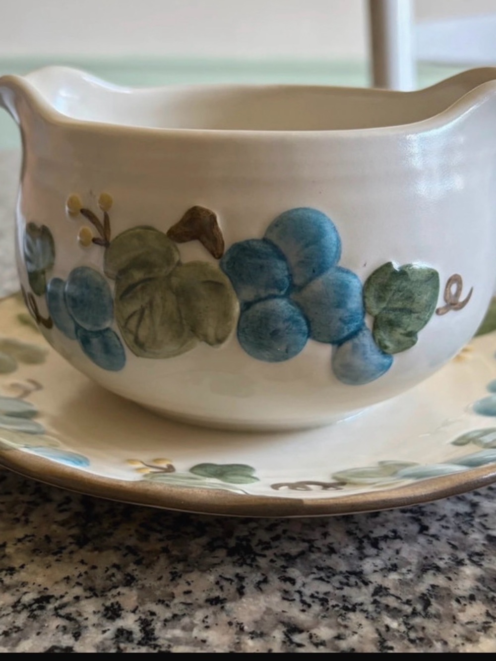 Vintage Metlox Poppy Trail Hand-Painted Ceramic Gravy Bowl